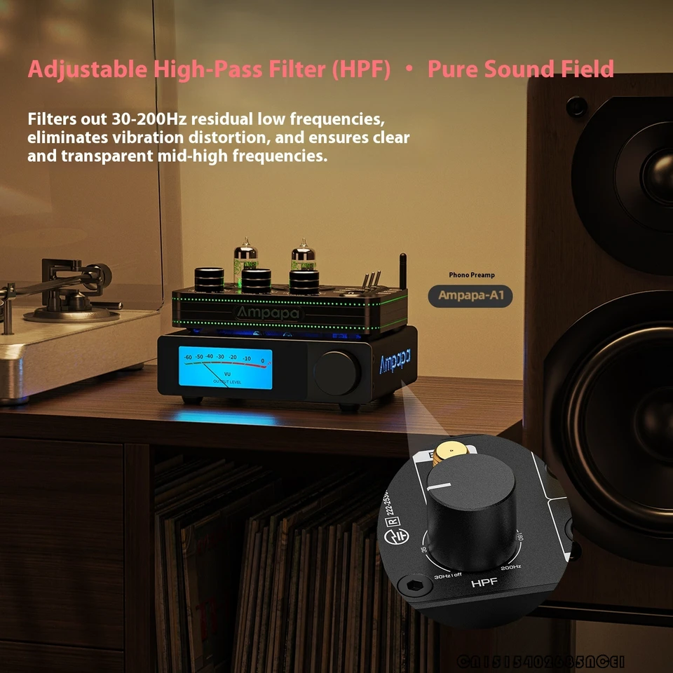 DOUK AUDIO D1 Ampapa Bluetoothアンプ デジタルスクリーン VUメーター