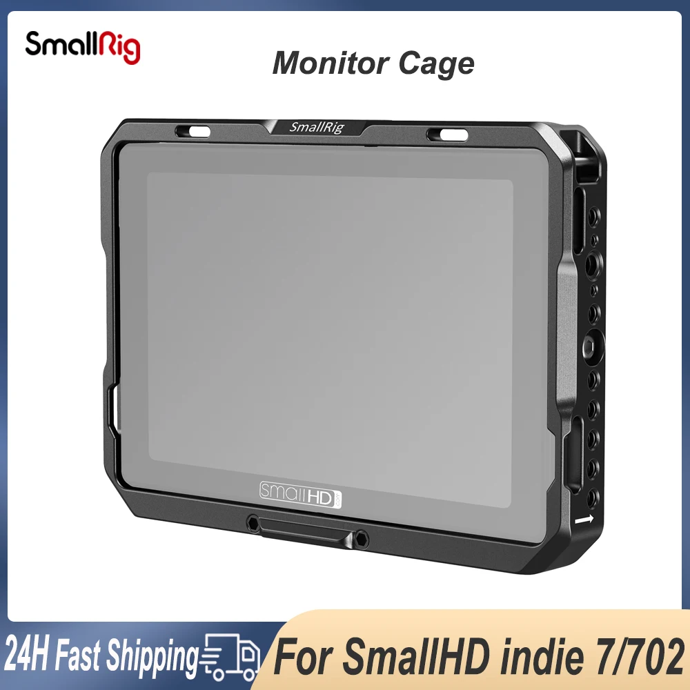 

SmallRig Monitor Cage for SmallHD Indie 7/ 702 Touch Monitor 1/4 & ARRI 3/8 & NATO Rail Accessory Mount Kit 2684