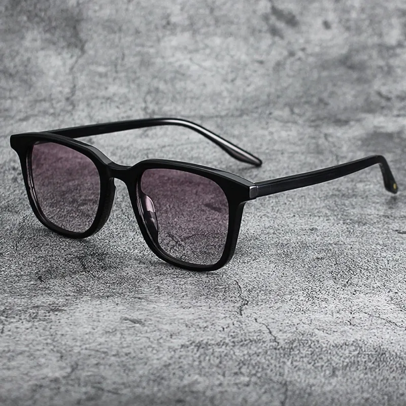 New Men Retro Square Frame Sunglasses Classic Brand Square Retro Polarized Sunglasses Anti-Uv Men And Women'S Driving Glasses