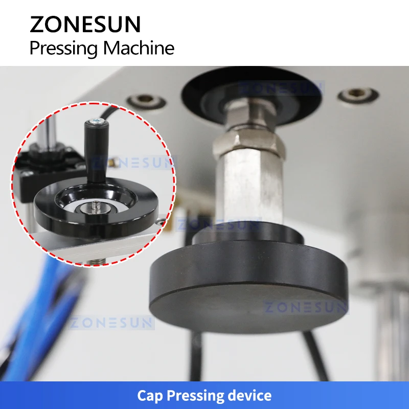 ZONESUN Tabletop Pneumatic Milk Powder Can Wine Bottle Cap Cork Pressing Machine Capping Machine ZS-XG70ZC