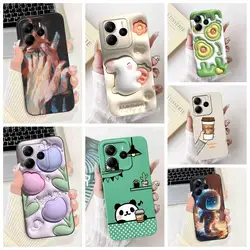For Xiaomi Redmi Note 14 5G Case Colorful Flowers Soft Silicone Back Cover Phone Cases For Redmi Note 14 Note14 Pro 5G Bumper