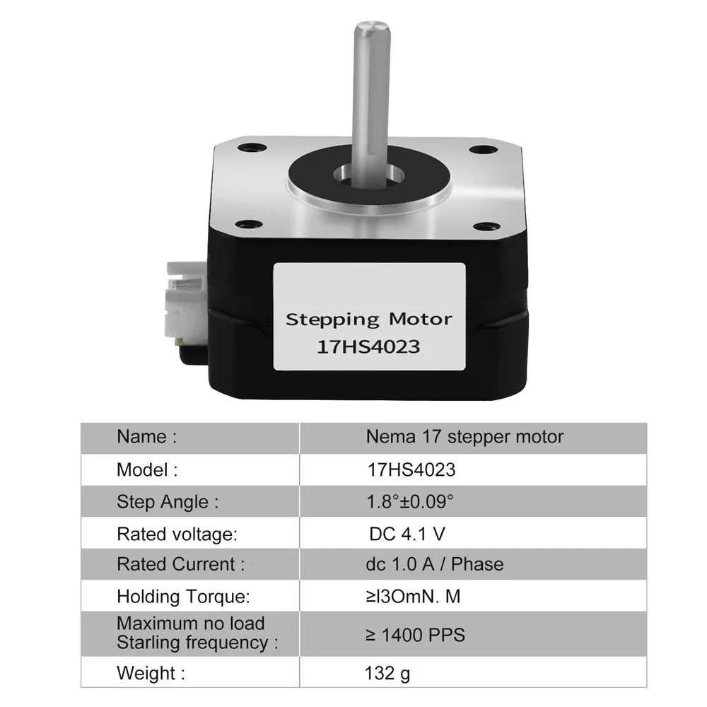 4 Lead Nema17 42BYGH Stepper Motor 17HS4401 17HS4023 for 3D Printer CNC Router Laser Engraver DIY Projects Universal Spare Parts