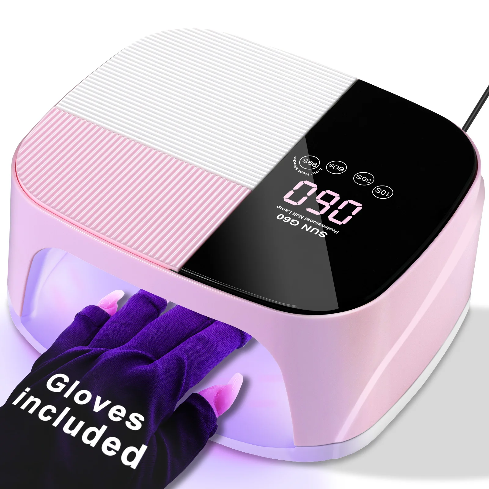 Lampada per unghie a LED UV Lampade per polimerizzazione delle unghie per salone domestico Potenti lampade per asciugatura a LED per tutti gli attrezzature professionali per unghie con smalto gel