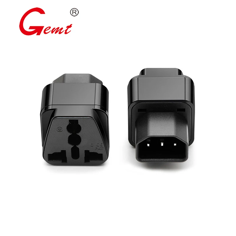 PDU Conversion Plug UPS C14 Turn Socket Server IEC320-C14 Plug Converter UK USA AU Euro EU to IEC 320 Plug Travel Adapter