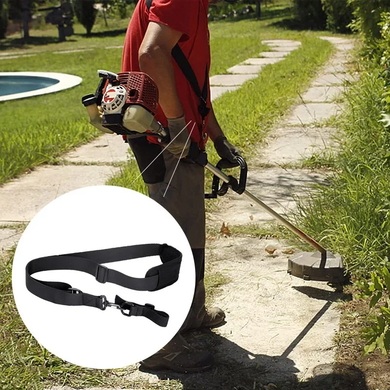 Padded Adjustable Trimmer Shoulder Strap, Comfort Carry Harness Belt for Grass String Trimmer Leaf Blower Garden Tools