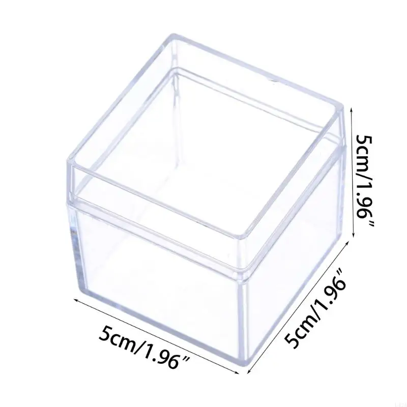 L43A 12 Stück durchsichtige Pralinenschachtel, Leckerli-Geschenkboxen, Behälter, Organisation, Organisatoren