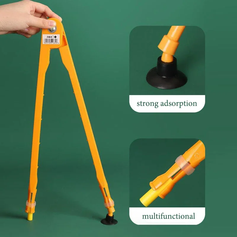 Large magnetic triangle set for teaching compass protractor Special magnetic triangle blackboard for teachers to draw circles.