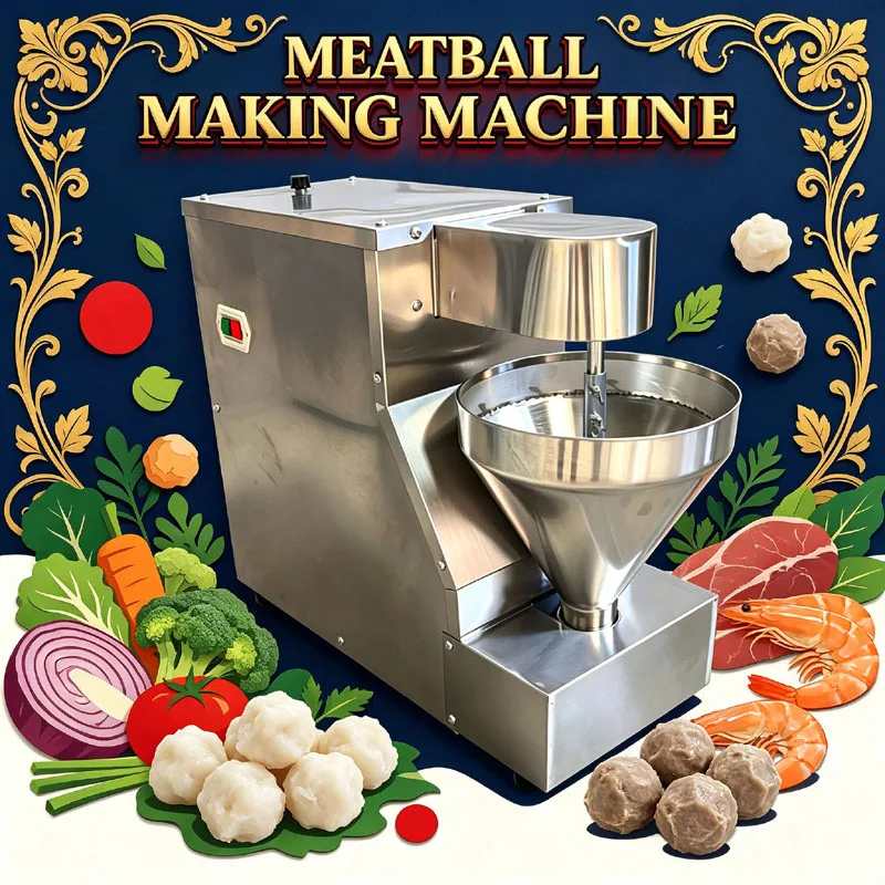 Commercial Meatball Forming Machine Small Electric Automatic Meatball Making Machine For Food Shop Vegetable Lamb Beef Squid Bal