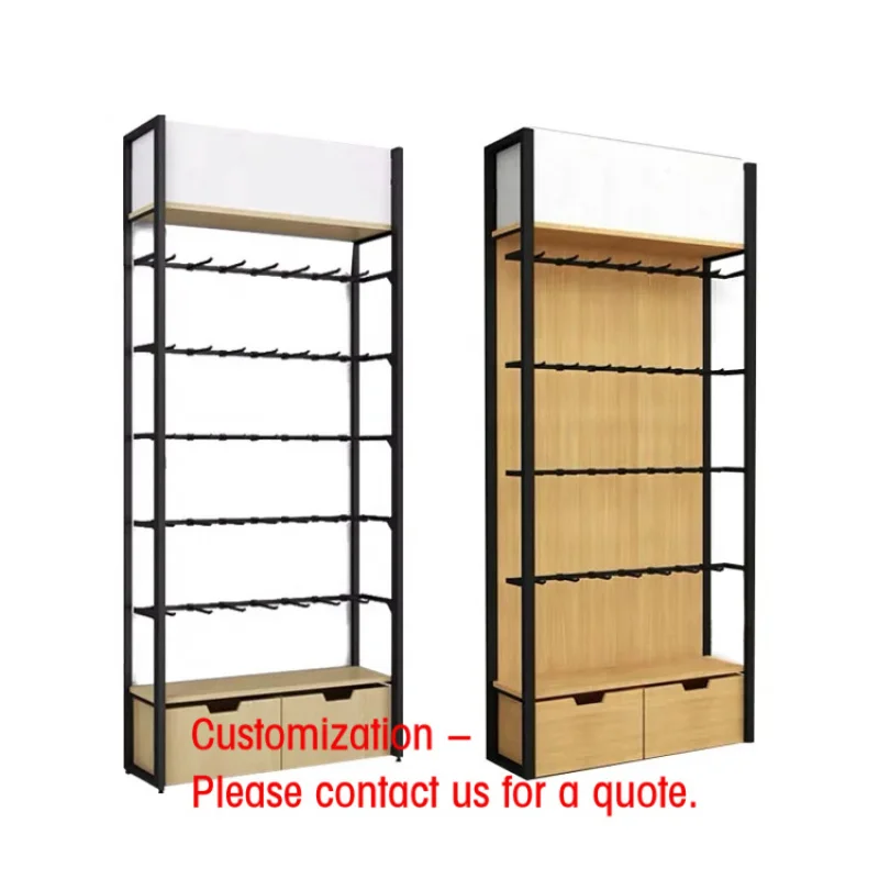 custom.Miniso Shelf Wood Display Shelf Miniso Retail Shop