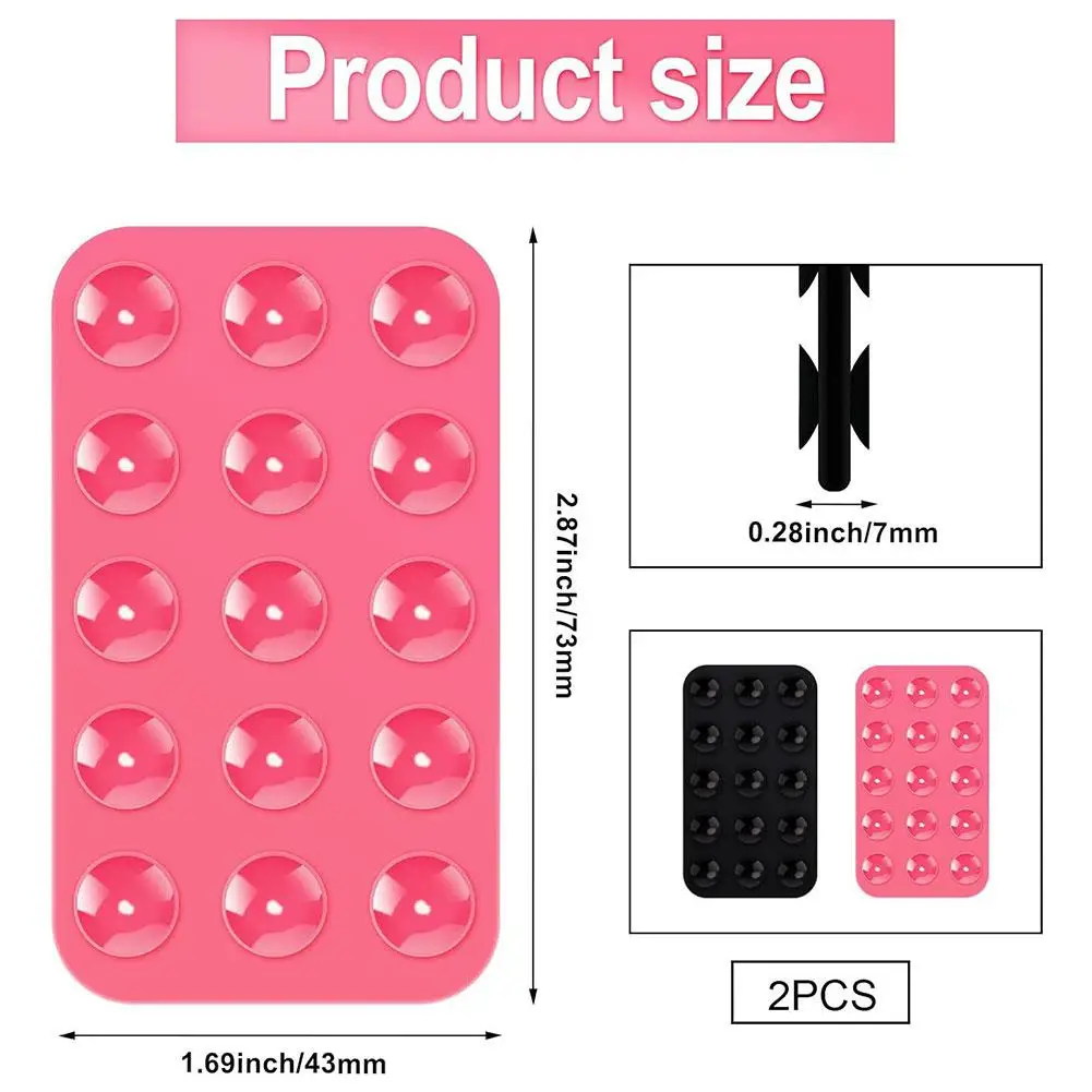 Accessorio per telefono adesivo in silicone con supporto per custodia per telefono a doppia faccia per iPhone e Android giocattolo Fidget a mani libere