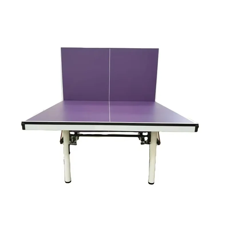 

Double folding tennis table Indoor mobile standard table tennis table with wheels