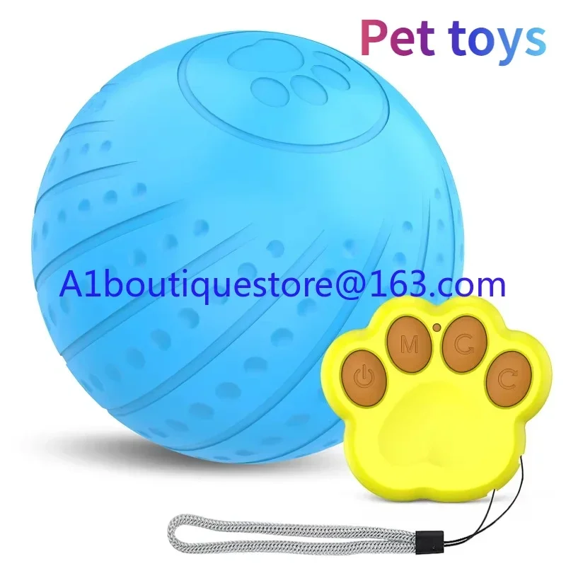 New remote control running ball, intelligent interactive cat and dog toy ball with colorful lights