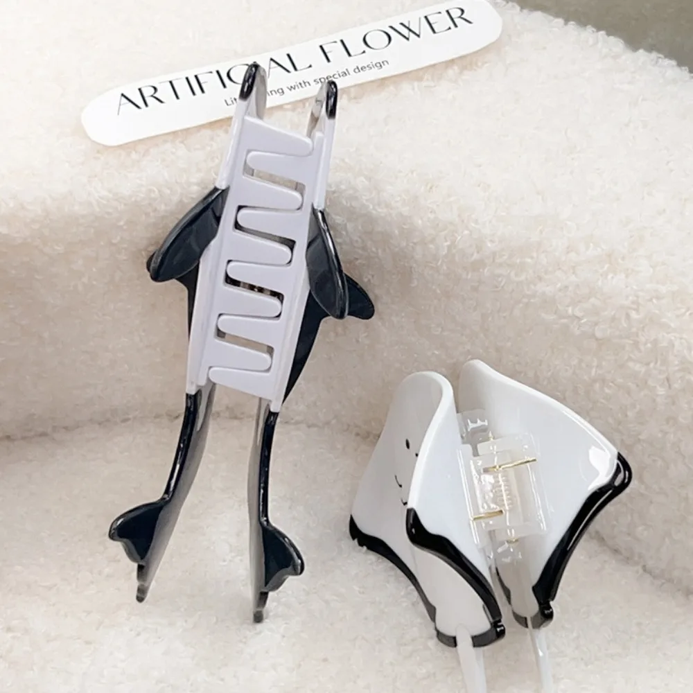 Acetic Acid Manta Ray Hair Clip Ocean Series Fish Killer Whale Hair Claw Creative Cartoon Acetate Marine Organism Hairpin view 2