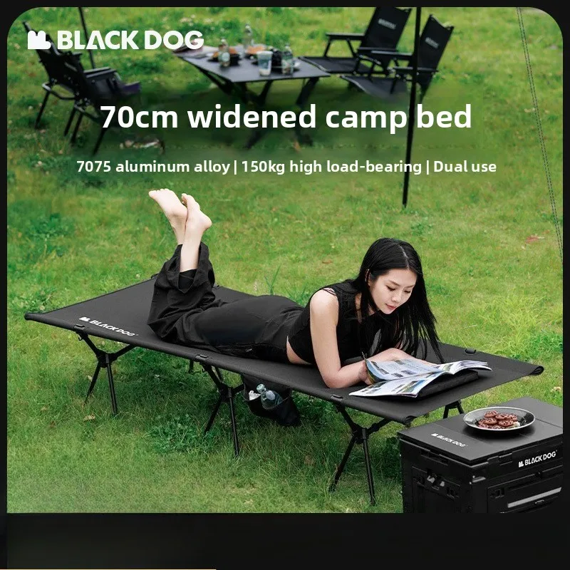 

Blackdog Outdoor Camp Bed Outdoor Rollaway Bed Camping Portable Aluminum Single Bed