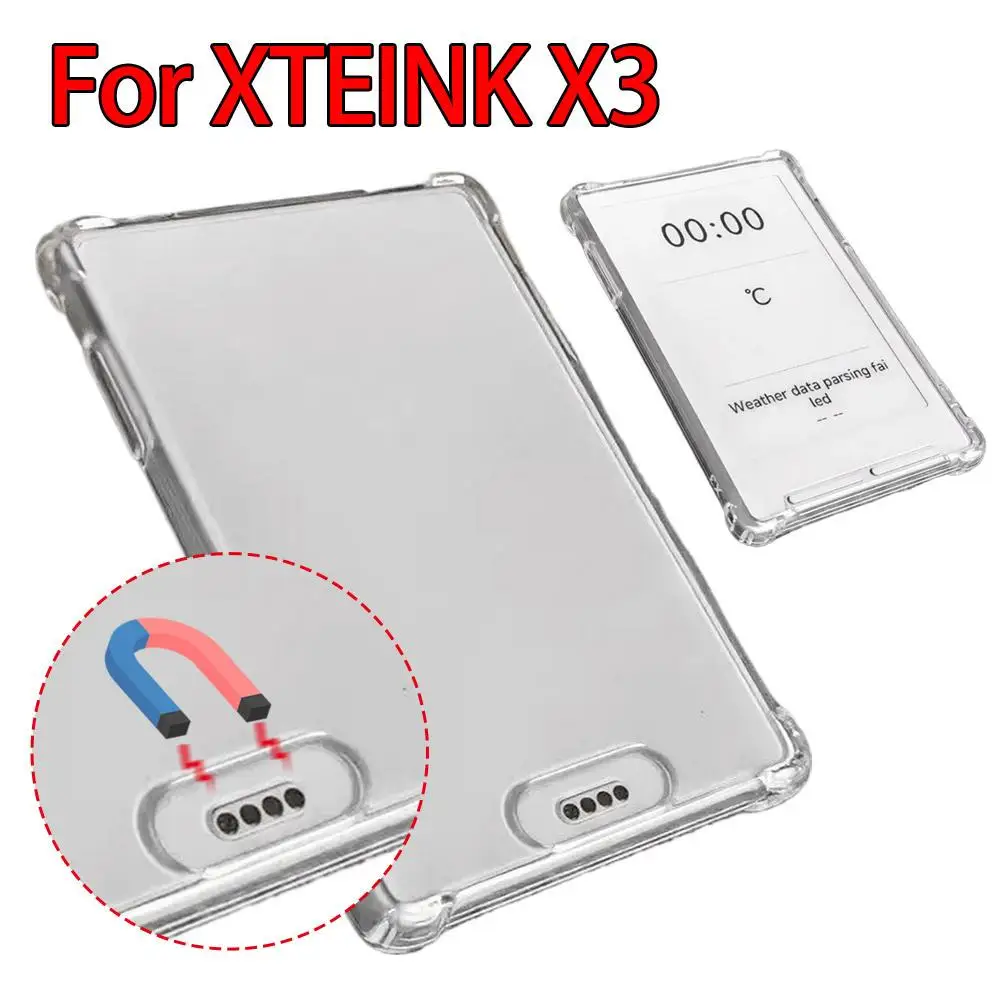 

Защитный чехол из ТПУ для Xteink X3, прозрачный, устойчивый к царапинам, мягкий чехол-накладка