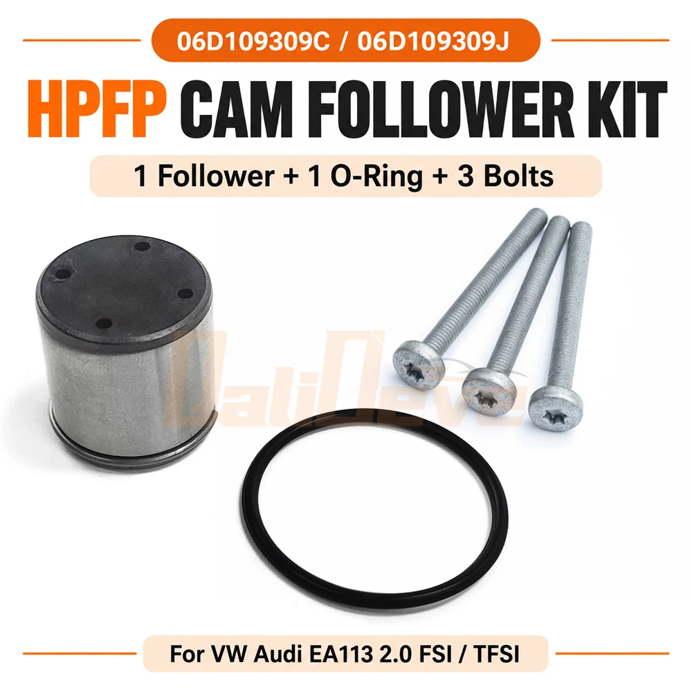 1/3/5 Set 06D109309C HPFP Cam Follower Tappet O-Ring Kit 06D109309F for VW Golf Mk5 R Mk6 Audi A3 A4 2.0T FSI EA113 Engine Parts