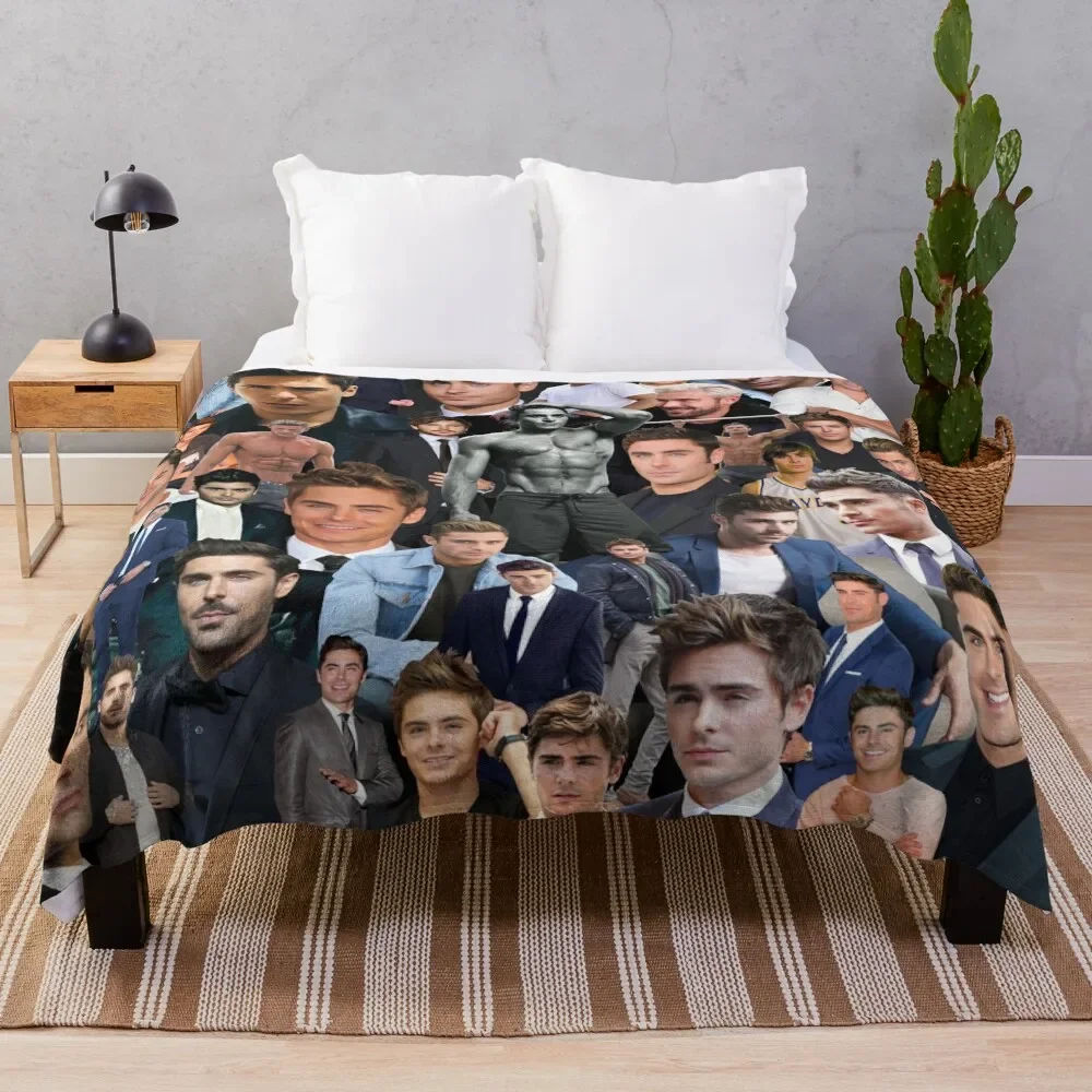 

Zac Efron Throw Blanket funny gift Warm Blankets