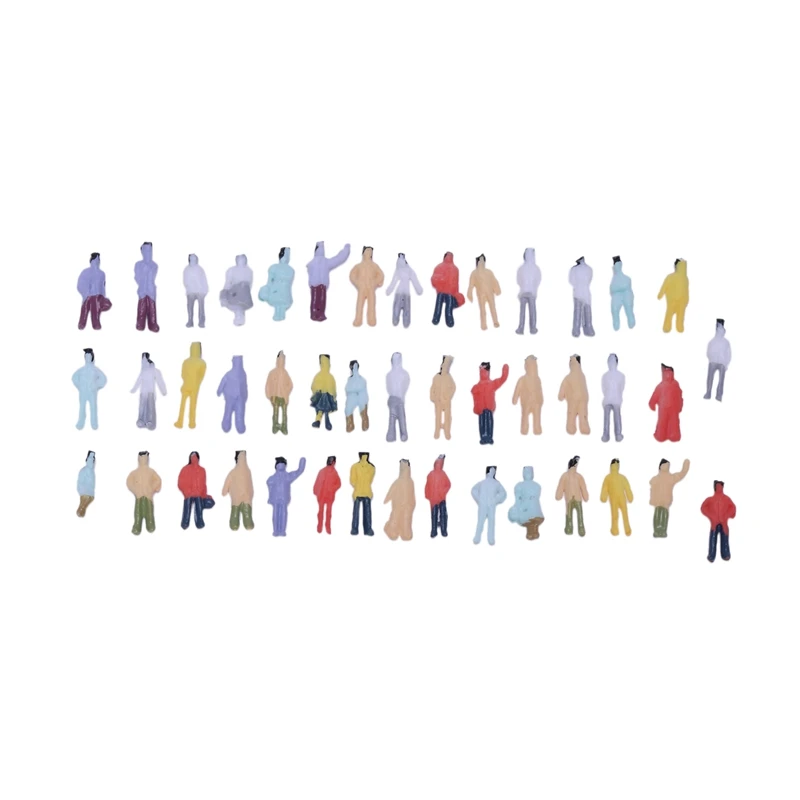 New 100pcs Painted Model Train People Figures Scale N (1 to 150)