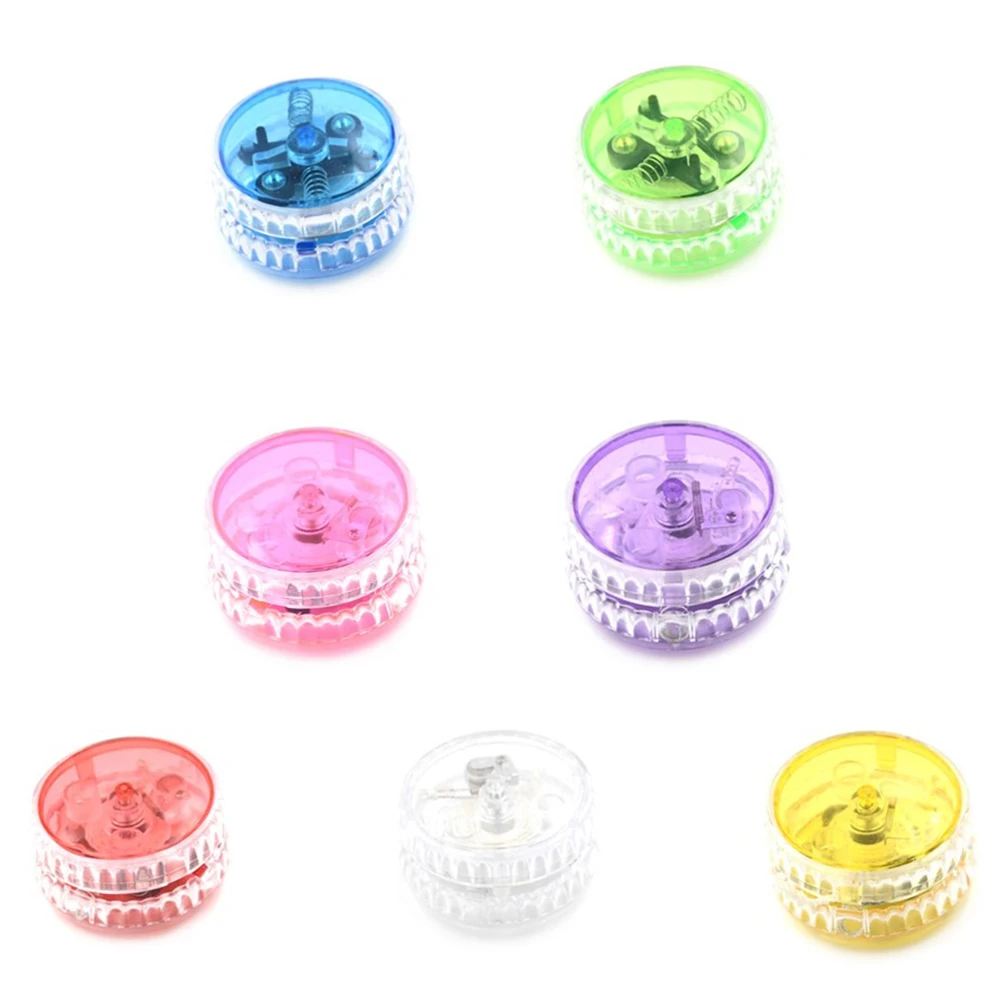 1PCS Luminous Yo-Yo Ball Professional LED Flashing Child Clutch Mechanism Yo-Yo Toys For Kid Party Entertainment Gifts 7 Colors