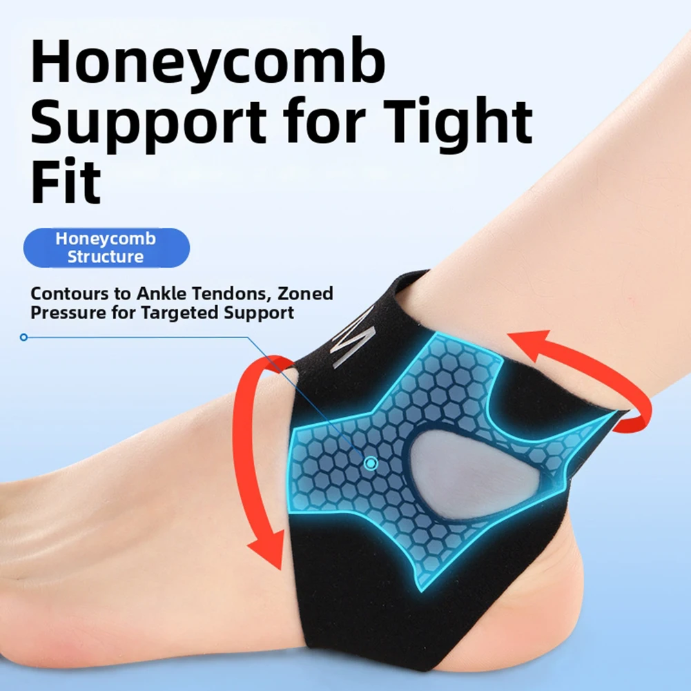 2pcs Elastic Ankle Brace Bi-Directional Strap Compression Stabilizes Tendons Motion Ankle Fixation Brace Prevents Ankle Sprains