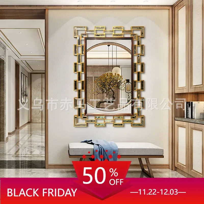 Large Decorative Mirrors Living Room Hanging Gold Shower Full Height Decorative Mirror Makeup Espelho Grande House Decoration