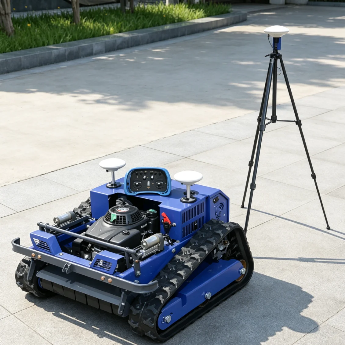 Customized Robot Lawn Mower GPS Autonomous Navigation Grass Mower Wire‑Free For Villa No Boundary Wire Garden Mowing Work