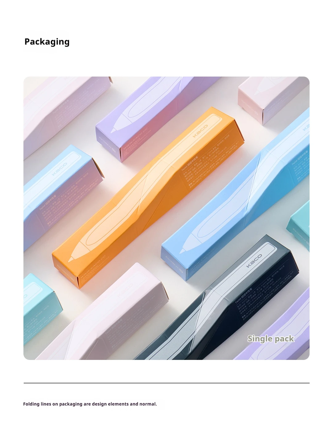 1 Stück KACO TWIST Gelstifte, niedlicher weicher Silikongriff, 0,5 mm schwarze Tinte, schnelltrocknend, schmutzabweisend, für Schüler- und Bürobedarf. – Detail 15