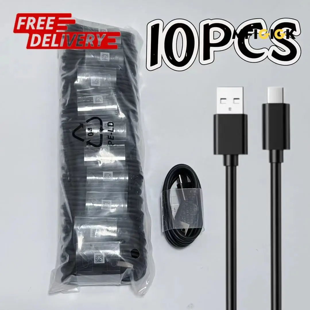 

MFIGlGK 10pcs Lot Type C Android Charger Data Lead Fast Charging USB C Cable Cord 4ft