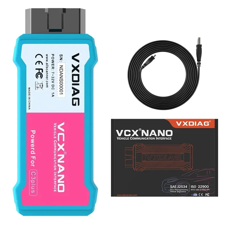 VXDIAG VCX NANO For Nissan Car OBD2 Diagnostic Tool with Free License All System Diagnosis J2534 Programming for Infiniti GTR