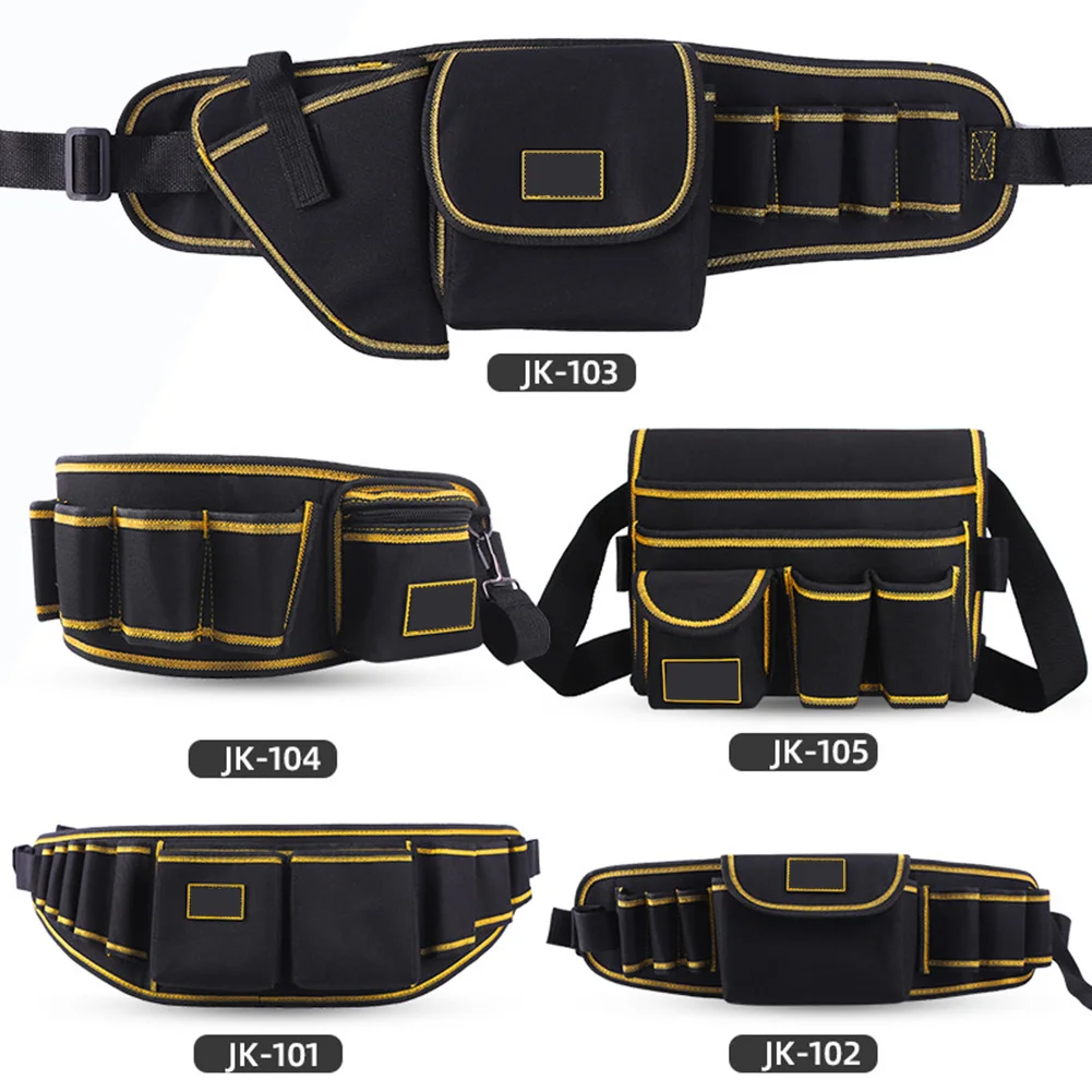 Multi Pocket Tools Storage Waist Bag Portable Large Capacity Hardware Tool Bag For Plumber