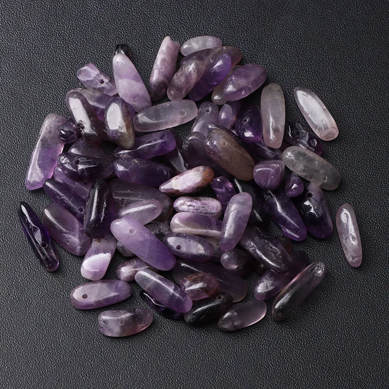 Irregular Freeform Chip Gravel Beads With Hole 10-24mm Tooth Bead Natural Stone Amethysts Tiger Eye Beads For Jewelry Making DIY