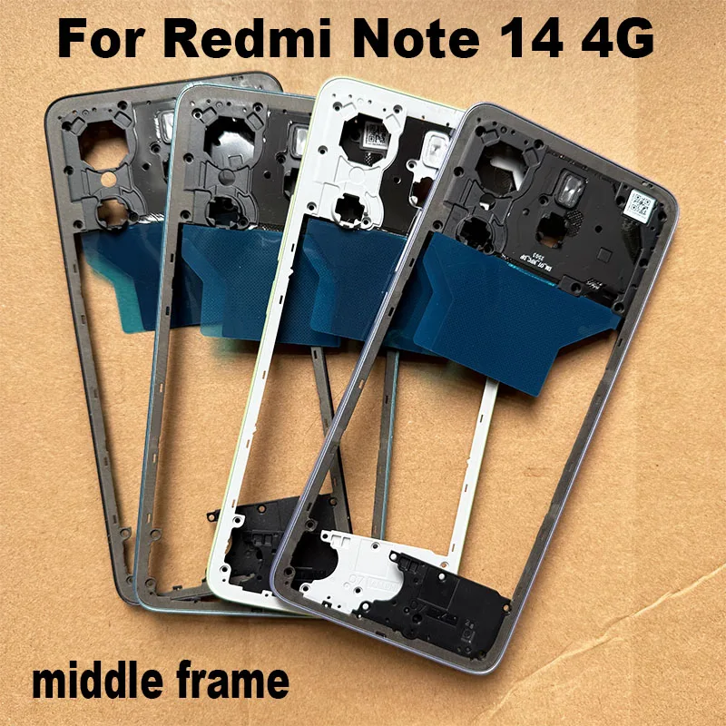For Xiaomi Redmi Note 14 4G Middle Frame Front LCD Frame Bezel Plate Housing Replacement 24117RN76G 24117RN76O 24117RN76E image 4