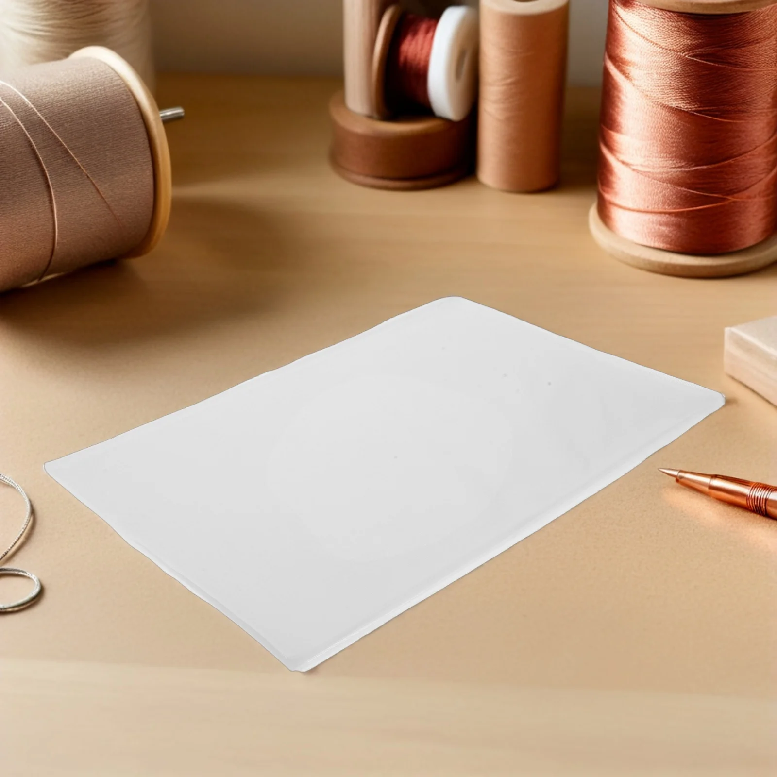 

100Pcs Water Soluble Embroidery Stabilizer Transparent Film for Machine Embroidery Away Backing Sheet Easy Dissolve