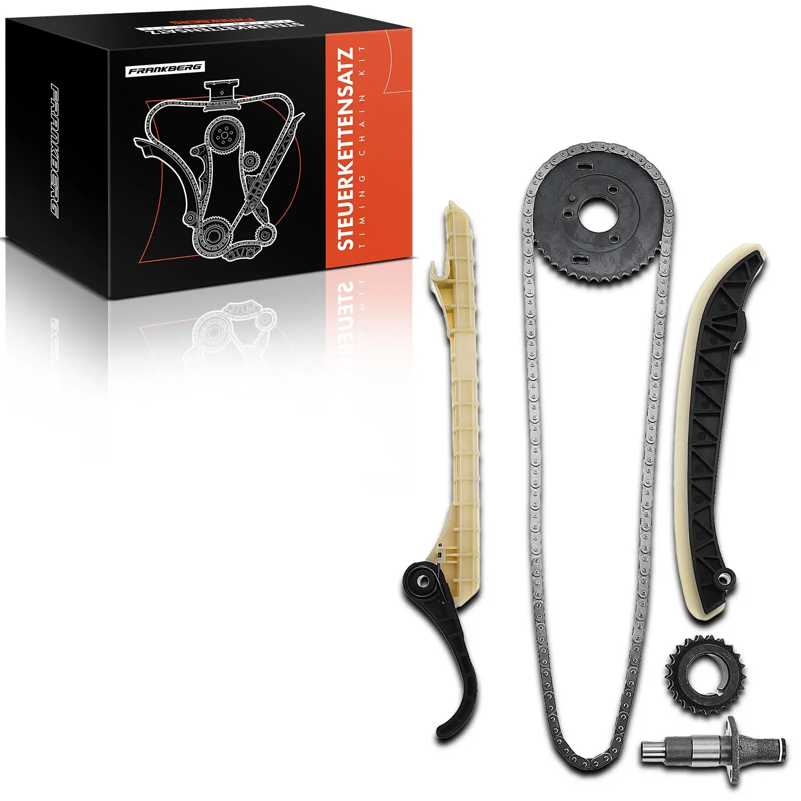 Frankberg 1x distributiekettingset distributieketting voor Mercedes-Benz A-Klasse W169 B-Klasse W245 150 160 170 200 2660520116 2660500211 S3