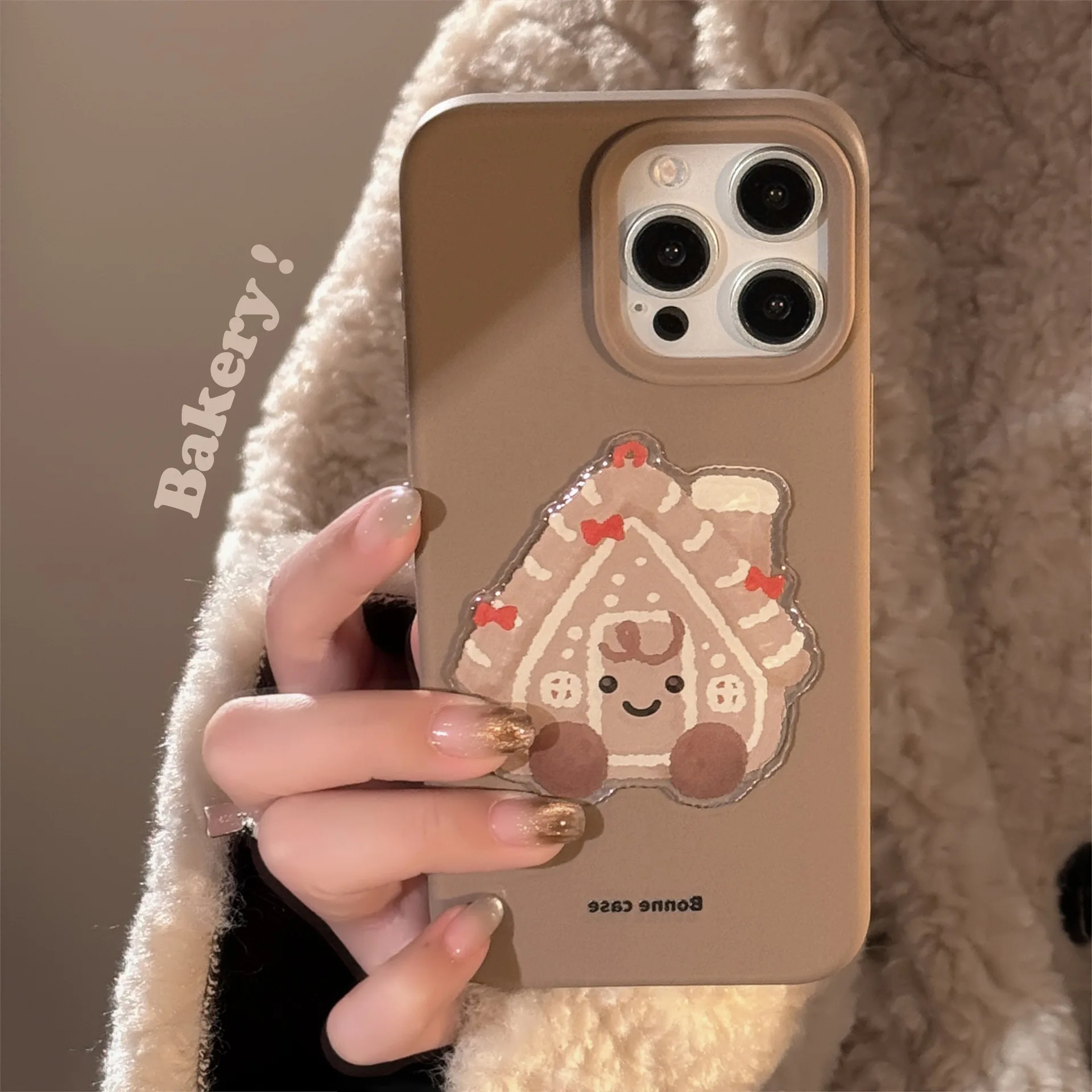 Schokolade Kaffee Milch Tee Keks Kabine Handyhülle für iPhone 16 15 14 13 12 11 Pro Max Hülle Niedliche Cartoon stoßfeste Softcover