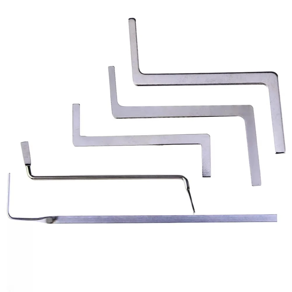 5pcs Broken Key Remove Auto Extractor pick Set Locksmith Wrench Tackle Tool Supplies Lock Pick Hardware metal DIY Handle Tool