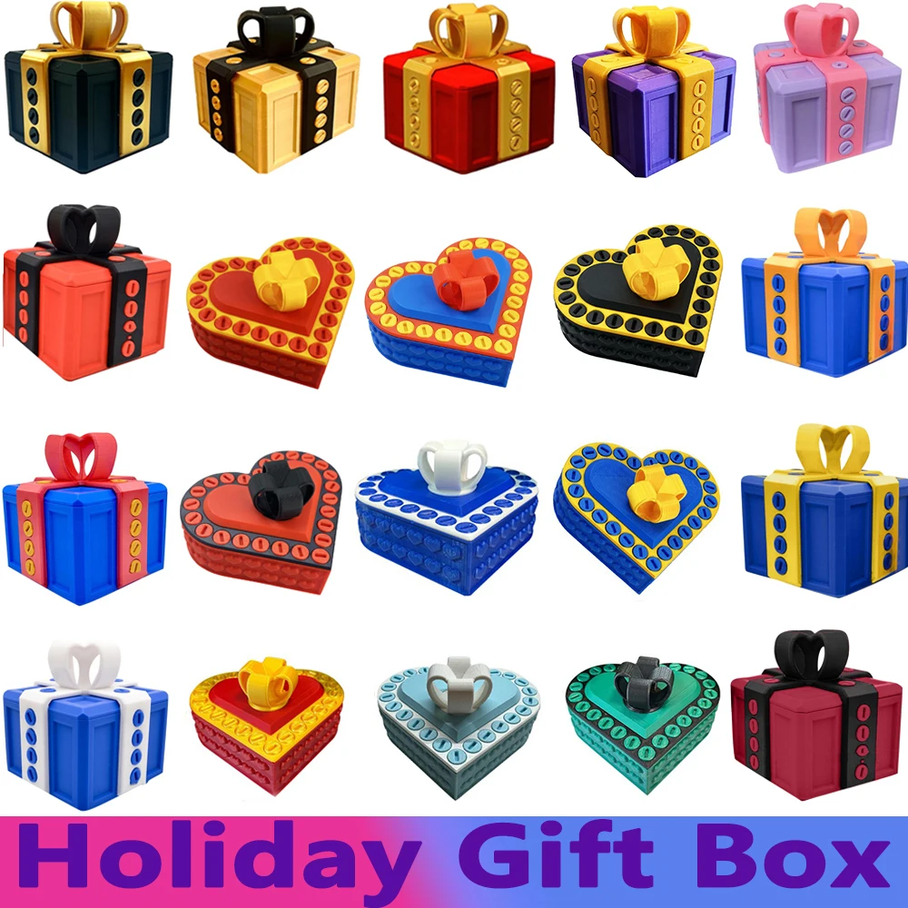 3d Printed Gift Box Creative Annoying Gift Box With Screws Funny Prank Screw Box Colorful Exquisite Sundries Storage Container