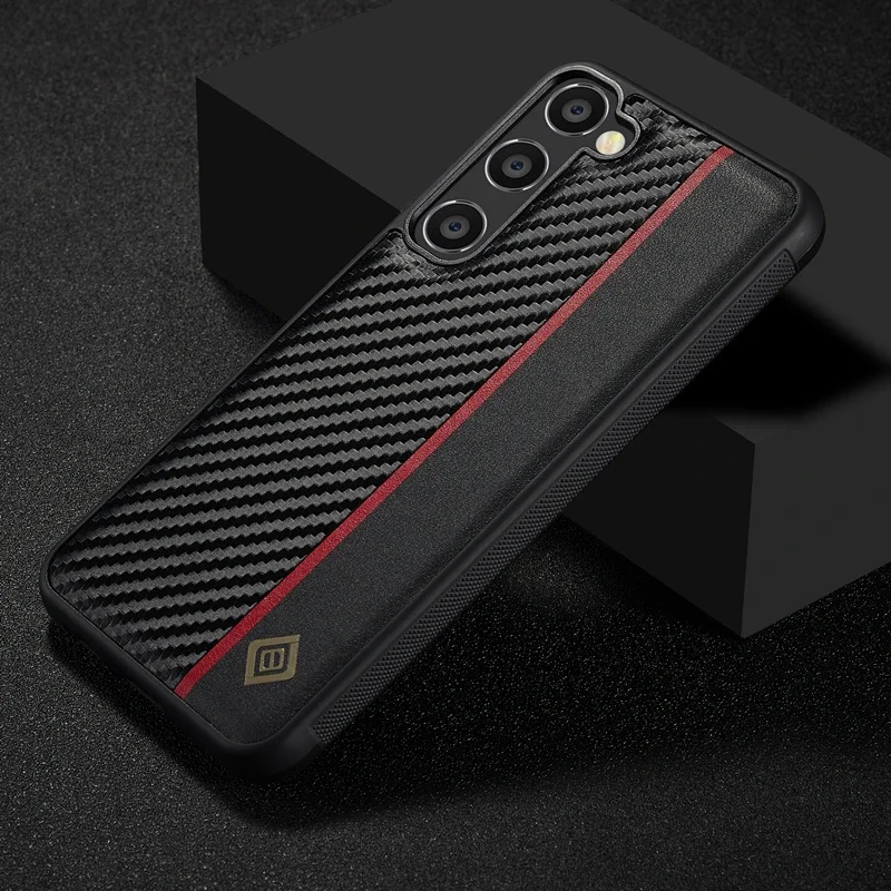 Ultrathin Carbon Fiber Leather Case For Samsung A14 A24 A34 A54 A13 A23 A33 A53 A12 A22 A32 A52 S23 S22 Ultra Phone Case