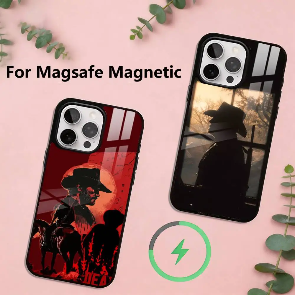 

A-Adventure game R-Rdr2 Phone Case For iPhone17,16,15,14,13,12,11 Plus,Pro Magnetic For Magsafe Wireless Charging