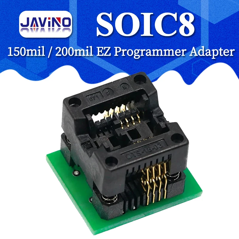 Программатор SOIC8 SOP8 на DIP8, адаптер EZ 150 mil 200 mil