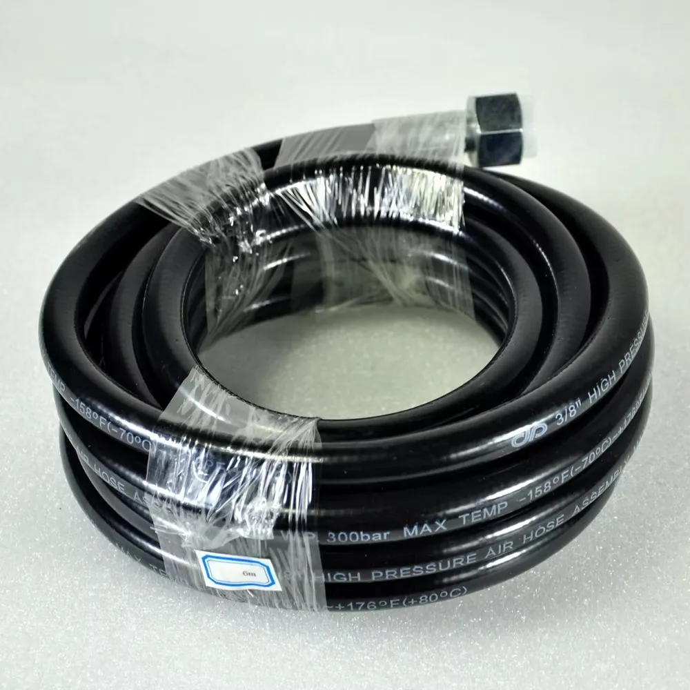 Co2 Gas Column Gun Hose  6m/10m High Pressure Standard Length New Design Brass Fitting Double Connector For LED Co2 Jet Machine