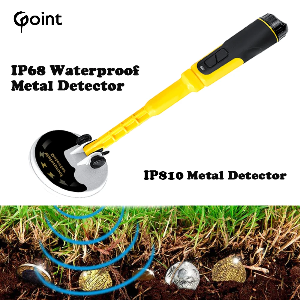 Newest IP810 Professional Gold Silver Detector High Sensitivity  Search Handheld Waterproof Metal Pinpointer Positioning Rod