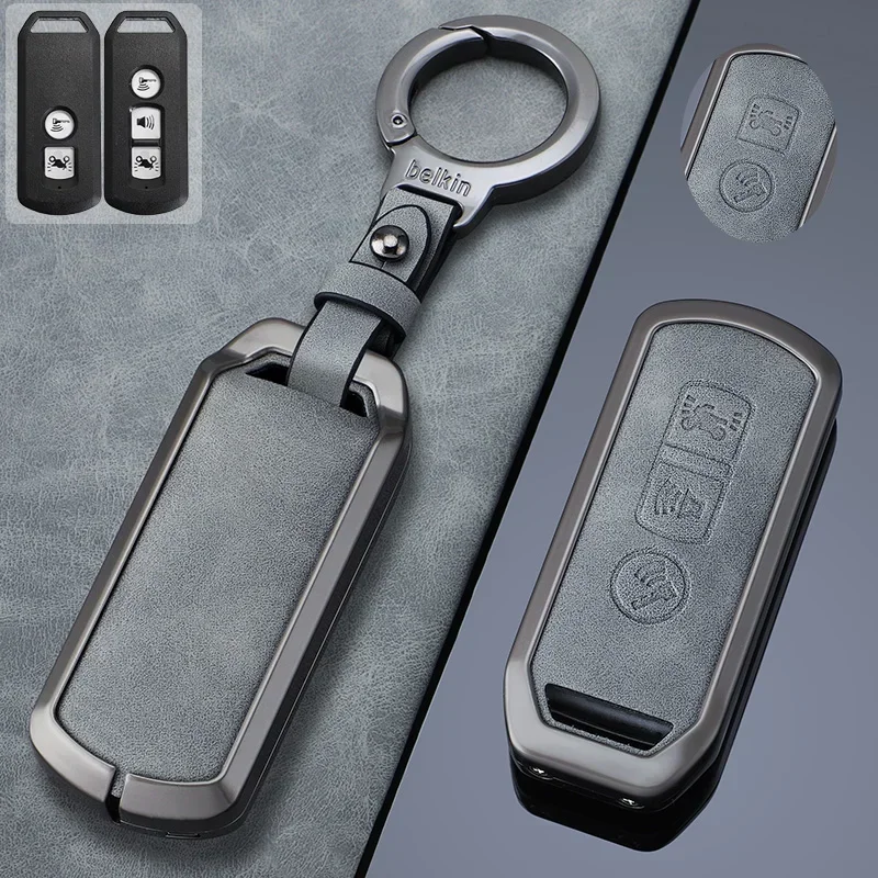 2 3 Buttons Zinc Alloy Key Case Cover Fob for Honda SH 125 Forza 350 250 750 ADV 150 X-ADV SH150i SH300 150 PCX 125 2020-2023