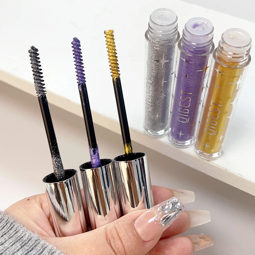 3 Kleuren Zijden Vezel Mascara Voor Wimperverlenging Natuurlijke Waterdichte Curling Dikke Extra Volume Niet-Smudge Lash Mascara Make-Up