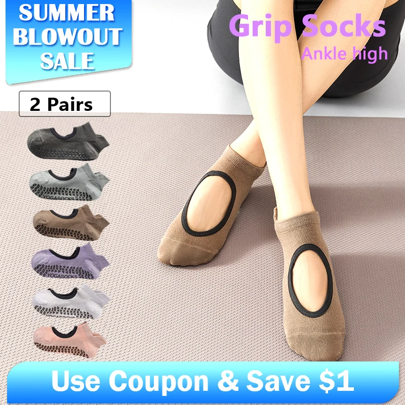 

Grip Socks Soft Ventilated Mesh Grip Suitable for Yoga, Pilates, Dancing, Running, indoor sports, etc.