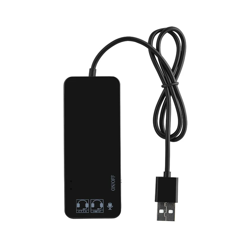Portable 3-Port USB 2.0 USB 2.0 Hub 7.1CH Plug and Play USB 2.0 Splitter Port Splitter Gaming Setup