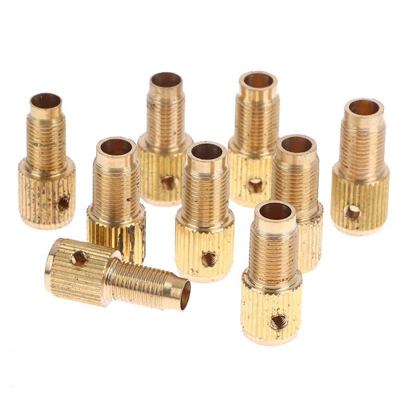 1set albero mandrino trapano Mini mandrino in ottone biella M7/M8 * 0.75-2/2.35/4/5MM adattatore mandrino trapano albero motore elettrico