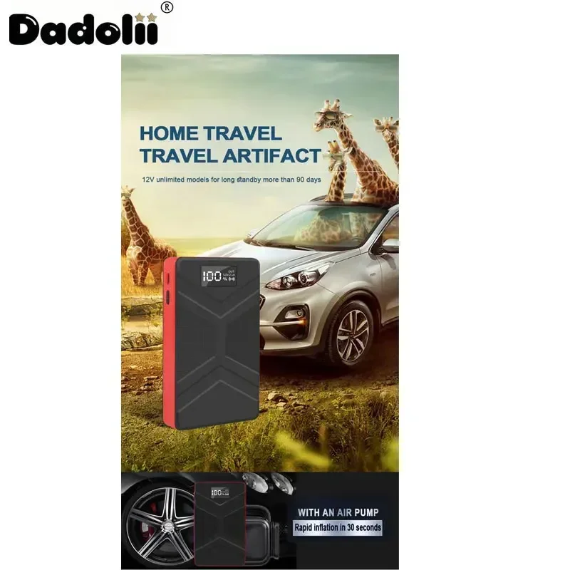 Car Jump Starter Starting Device Battery Power Bank 12V98000mAh Jumpstarter Auto Buster Emergency Booster Car Charger Jump Start