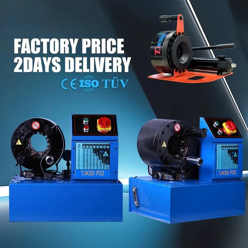 

New CE TUV P32 Hydraulic Pipe Fitting Hose Crimping Machine Quick Die Change Tool Hydraulic Hose Crimping Machine