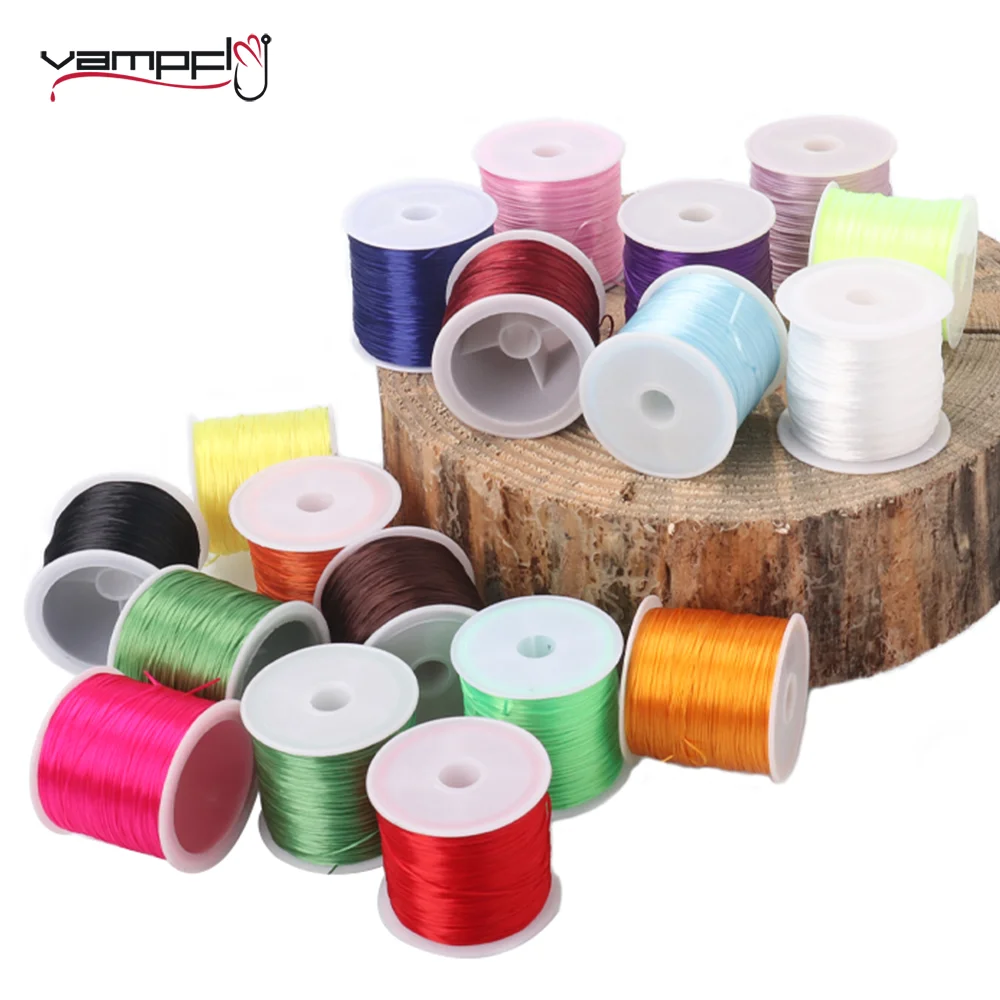 

50M Elastic Crystal Floss Line Stretch Silicone Thread Fly Tying Material For Nymph Worm Body Streamer Flies Trout Fishing Lures